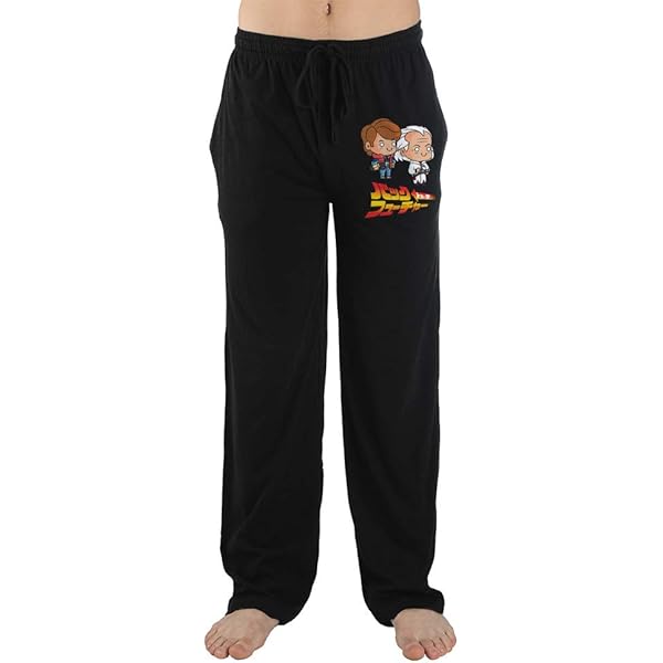 Back to the Future Delorean Sleep Pajama Pants-X-Small at
